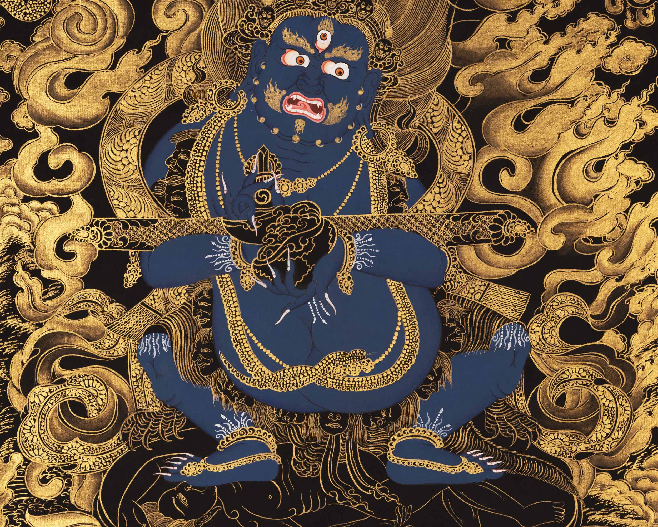 Vajra Panjarnatha Thangka | Wrathful Dharmapala