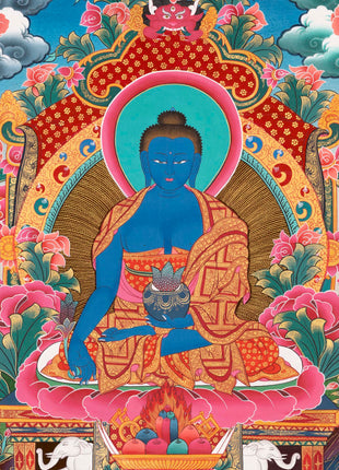 Medicine Buddha Thangka | Gift For Buddhist