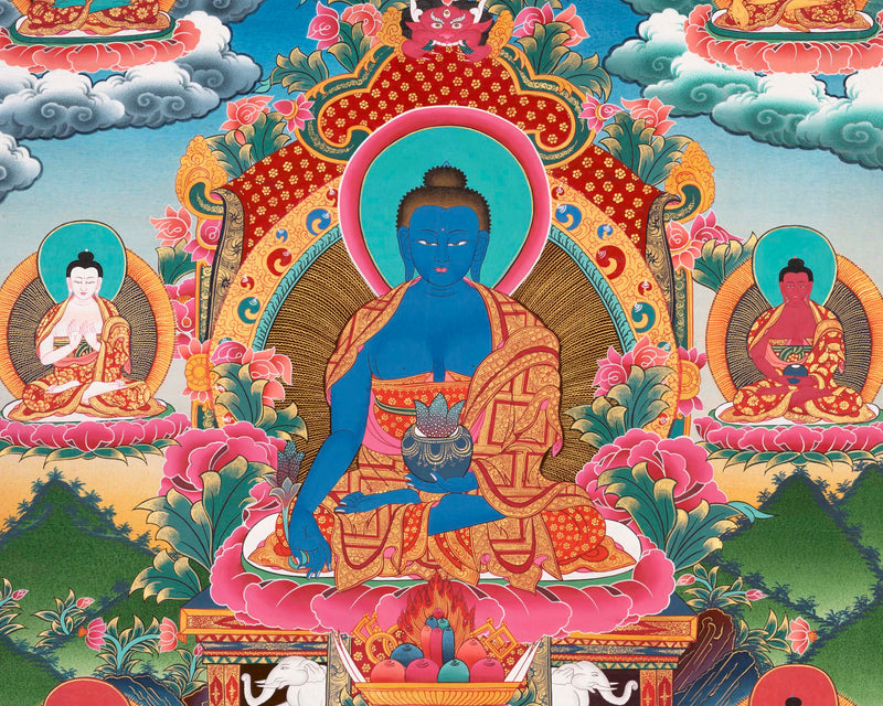 Medicine Buddha Thangka | Gift For Buddhist