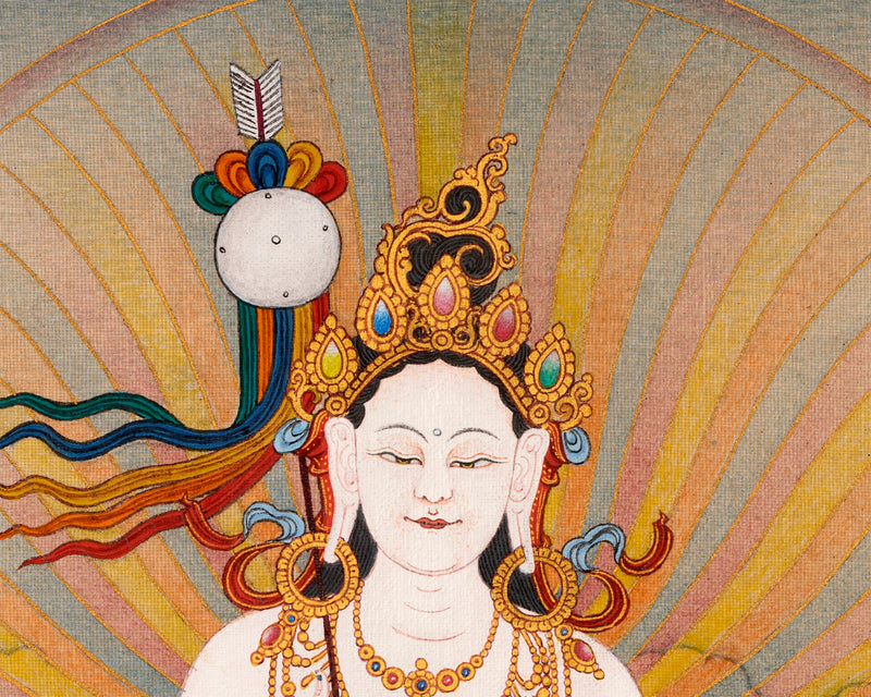 Dakini Mandarava | Guru Padmasambhava Consort | Tibetan Thangka Painting