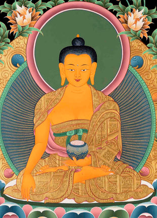 Religious Shakyamuni Buddha Thangka  | Buddhist Art | Wall Decors