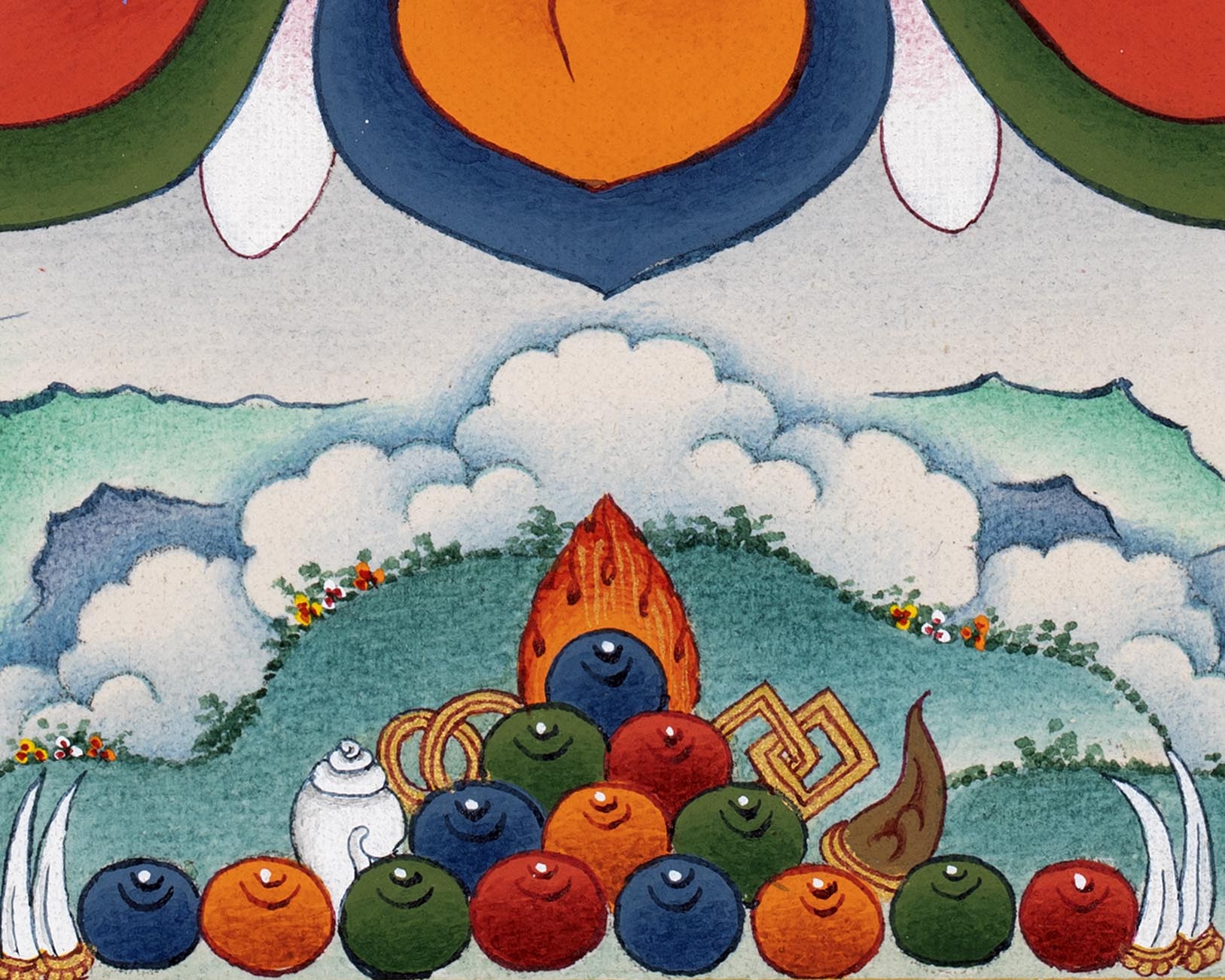 Butadamara Thangka | Sakya Vajrapani  | Tibetan Buddhist Art
