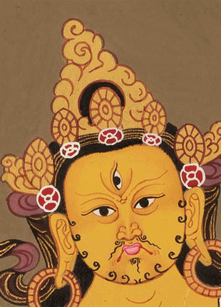 Jambhala Thangka | Traditional Tibetan Art | Wall Decor Painting