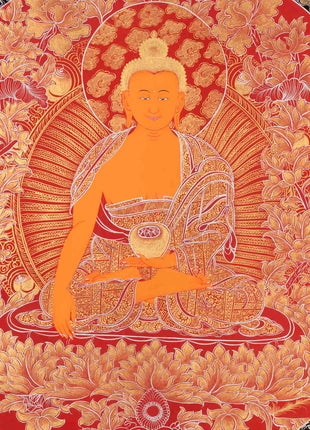 Buddha Thangka | Shakyamuni Buddha | Handpainted Traditional Art