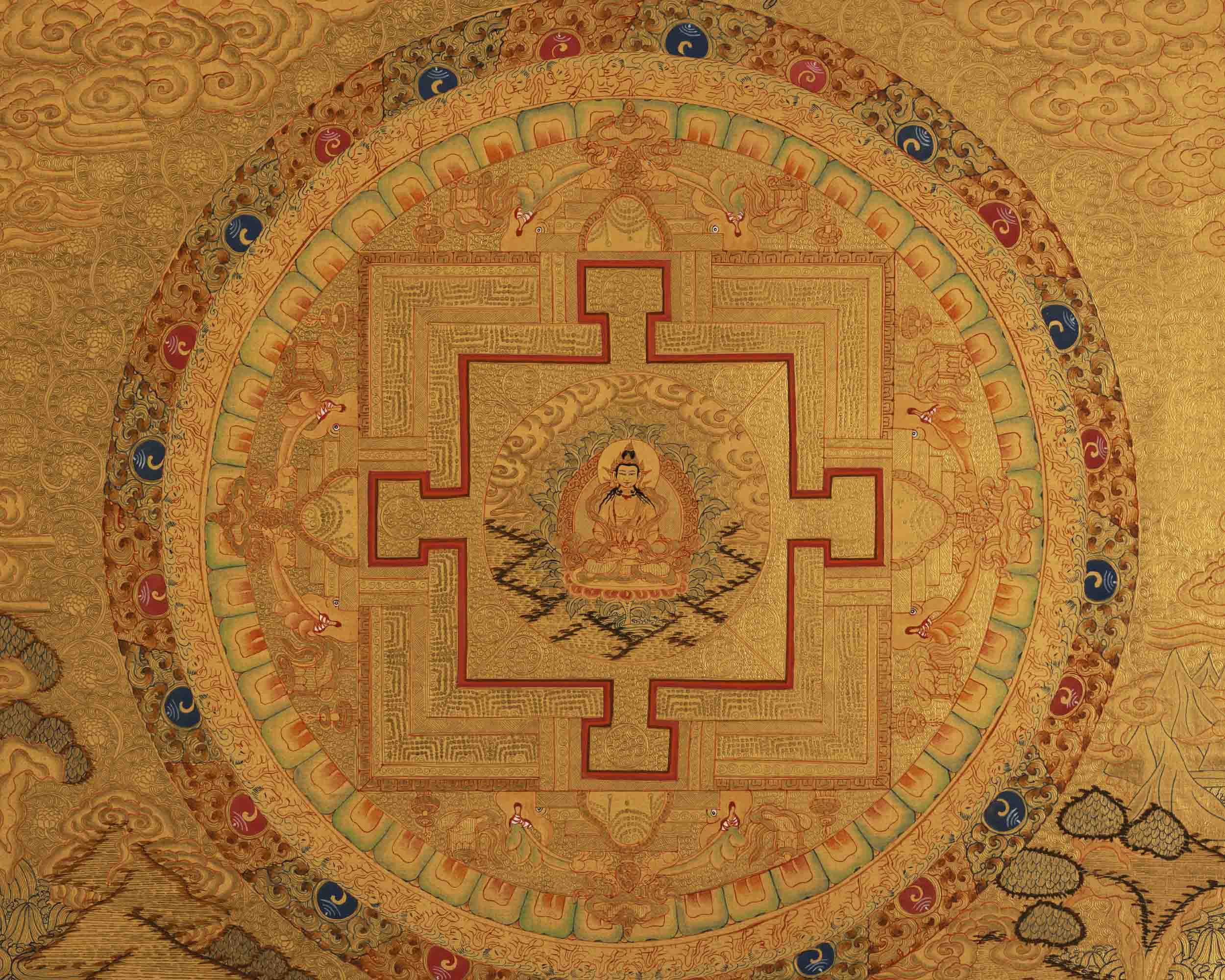 Vajrasattva Mandala Thangka | Buddhist Gift Ideas