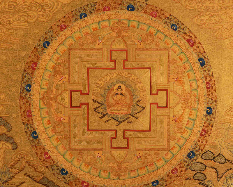 Vajrasattva Mandala Thangka | Buddhist Gift Ideas