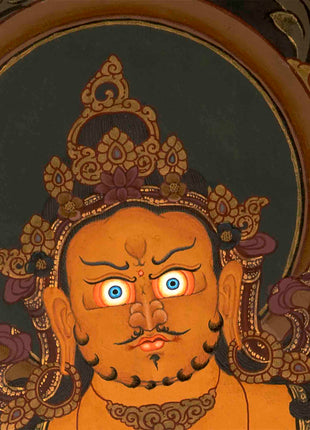 Deity Of Wealth Thangka | Traditional Tibetan Art | Wall Decors