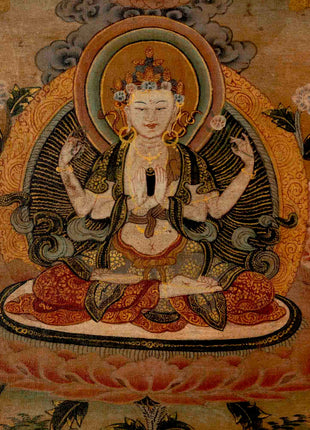 Chengrezig Avalokitesvara Thangka | Wall Decoration Painting