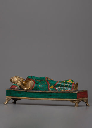Brass Reclining Buddha Statue | An Icon of Tranquility and Enlightenment