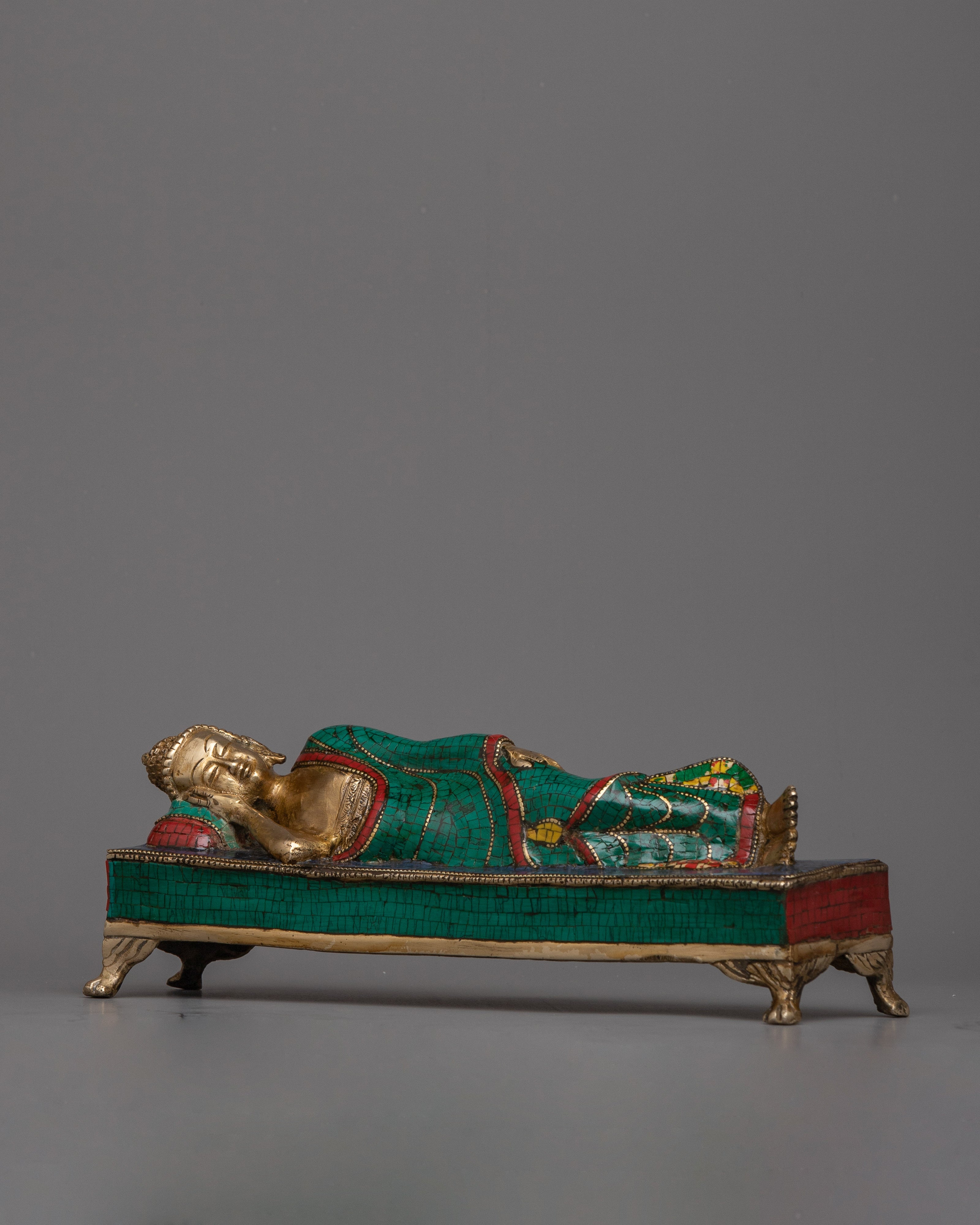 Brass Reclining Buddha Statue | An Icon of Tranquility and Enlightenment