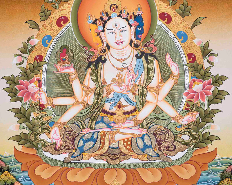 Wall Hanging Namgyalma Thangka | Decoration For Meditation And Yoga