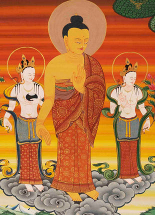 Handpainted Shakyamuni Buddha | Tibetan Wall Decoration Painting