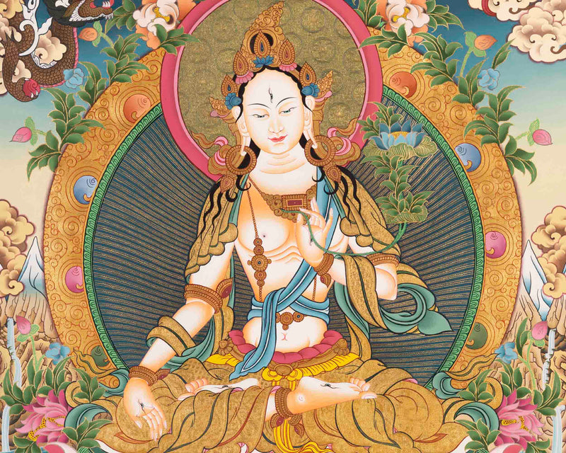 White Tara Art | Traditional Tibetan Art | Wall Decors