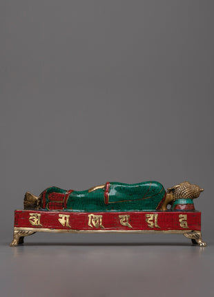 Brass Reclining Buddha Statue | An Icon of Tranquility and Enlightenment