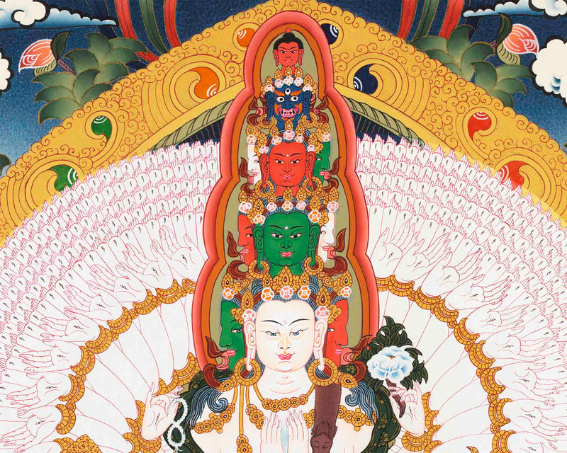 1000 Armed Avalokiteshvara | Religious Artwork | Wall Decors
