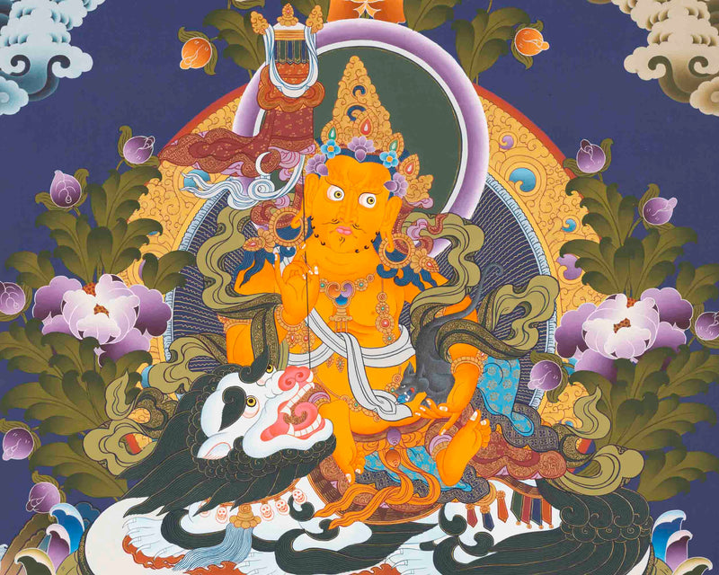 Namtose Thangka | Wealth Deity | Religious Wall Decors