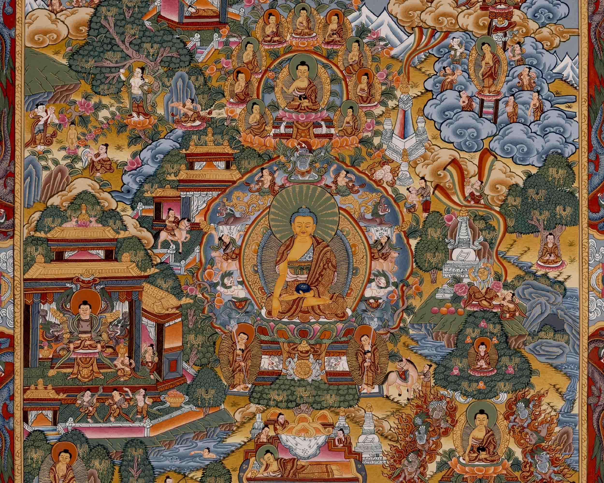 Buddhist Life Story Of Buddha | Wall Decors
