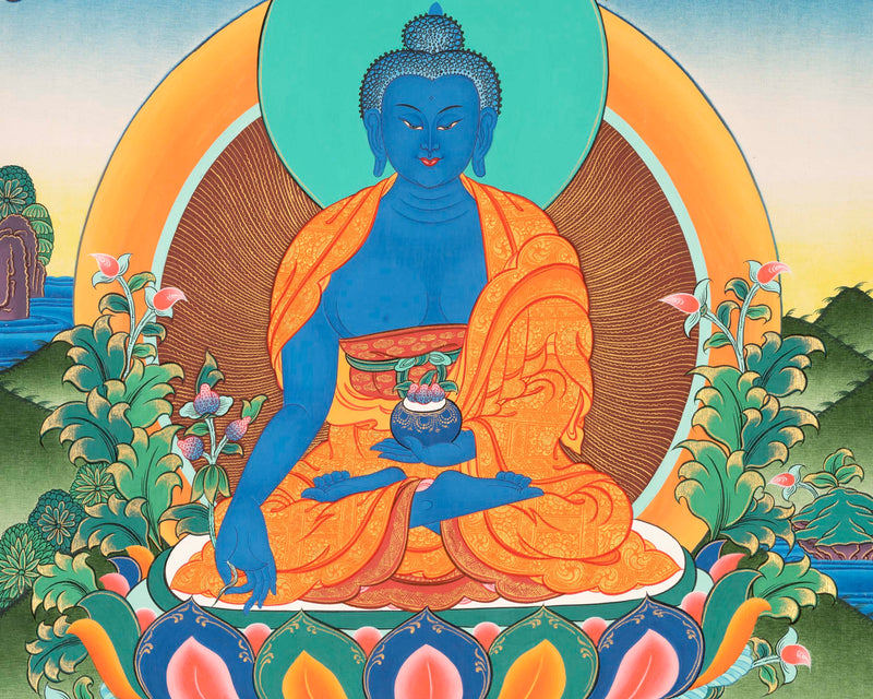 Thangka Of Medicine Buddha | Wall Hanging Thangka