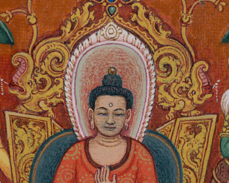 Stories About The Buddha On a Giclee Print | Tibetan Poster Historical Shakyamuni Buddha