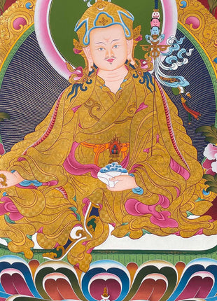 Guru Rinpoche Thangka | Religious Buddhist Art | Wall Decors