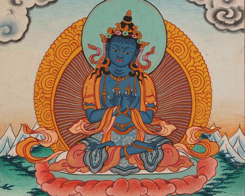 Vajradhara Dorje Chang Thangka | Tibetan Buddhist Thangka Painting