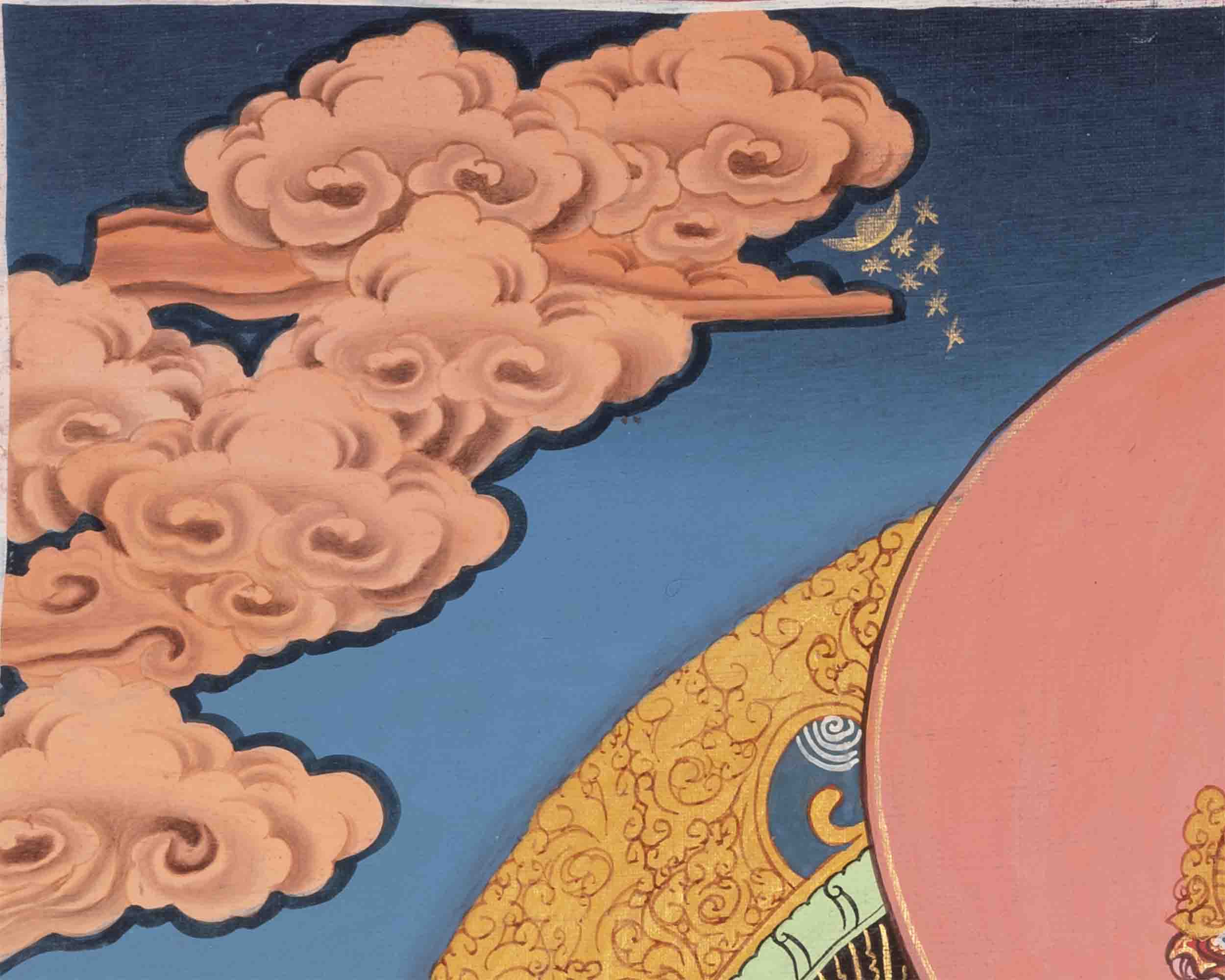 Green Tara Thangka | Traditional Tibetan Art | Religious Wall Decor