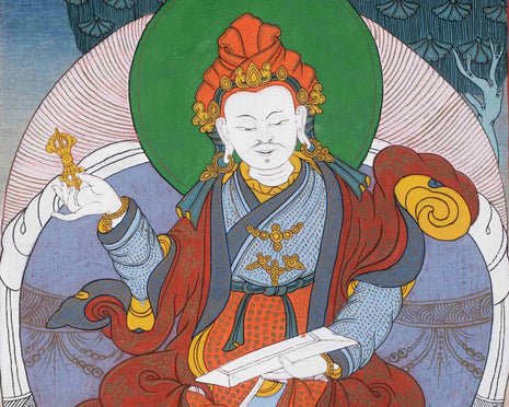 The Majesty of King Dza Thangka | Traditional Buddhist painting