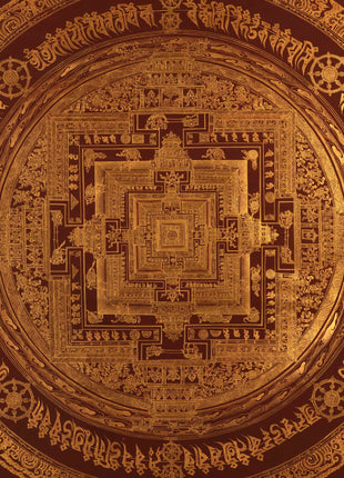 Gold Style Mandala | Buddhist Mandala Thangka