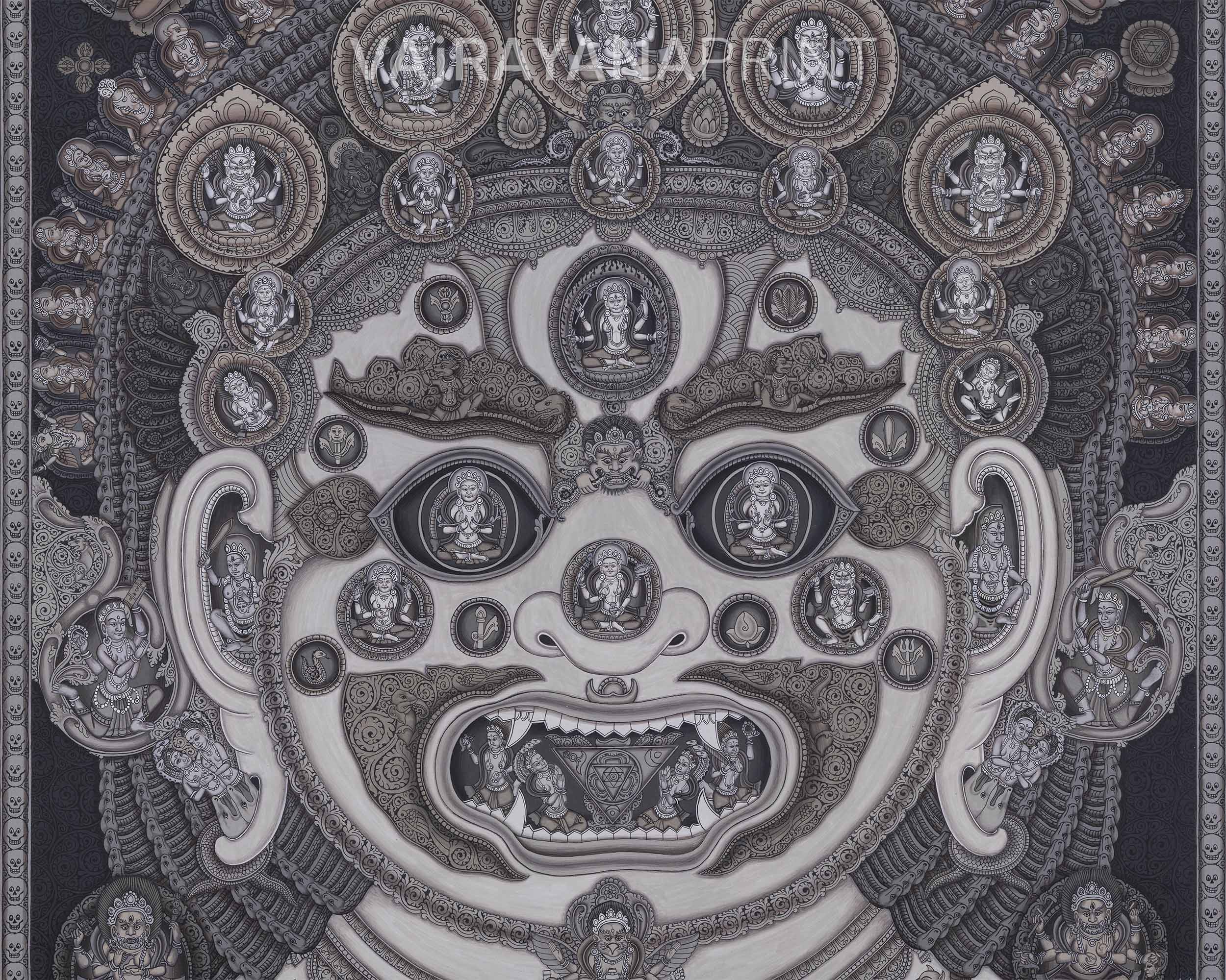 Lord Bhairav, The Powerful Manifestation of Lord Shiva | High Quality Giclee Newari Art