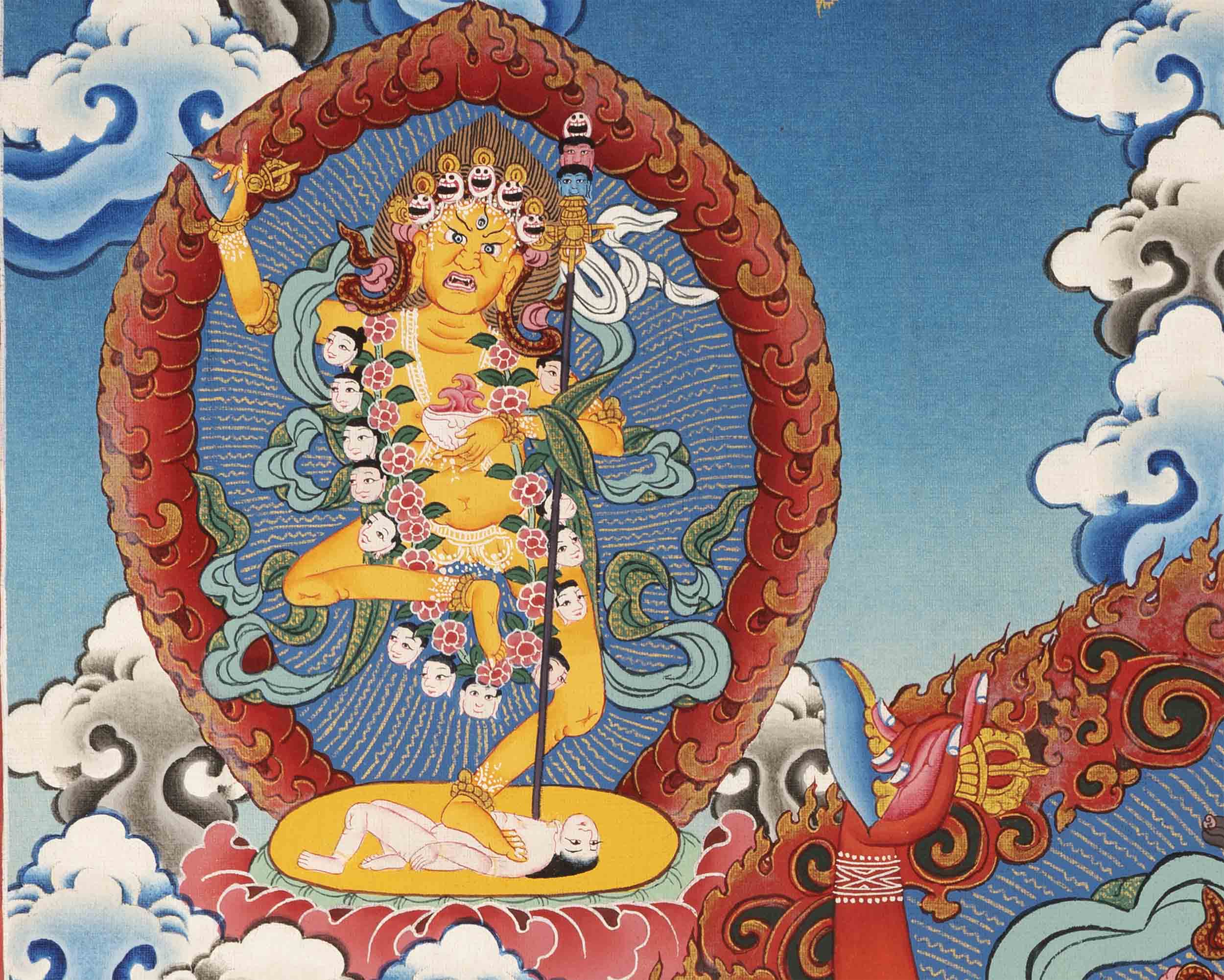 Vajravarahi Thangka | Traditional Buddhist Painting | Wall Hanging Decors