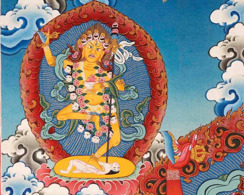 Vajravarahi Thangka | Traditional Buddhist Painting | Wall Hanging Decors