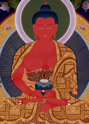 Amitabha Buddha Thangka | Tibetan Traditional Art | Wall Decors