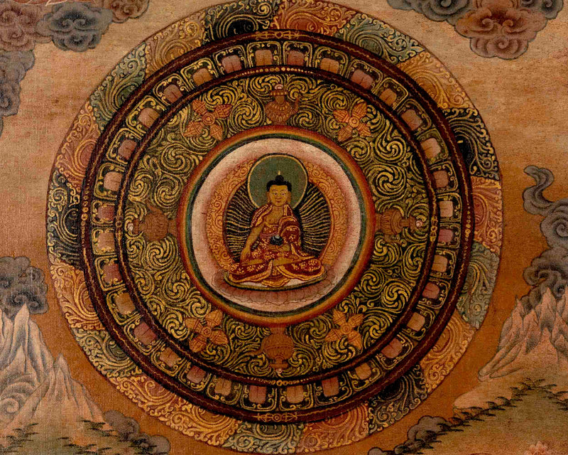 Buddhist Shakyamuni Buddha Thangka | Wall Hanging
