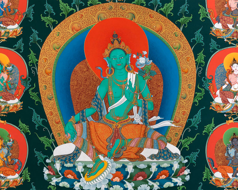 21 Tara Thangka | The Mother Bodhisattva Drolma | High Quality Thangka Print
