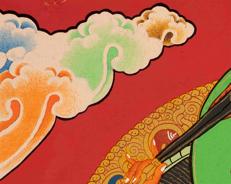 Bodhisattva Manjushree Thangka | Wall Decors