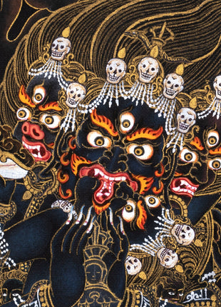 Vajrakilaya Thangka | Dorje Phurba  | 24K Gold Tibetan Yidam Art