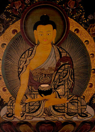 Shakyamuni Buddha Thangka | Religious Buddhist Art | Wall Decors