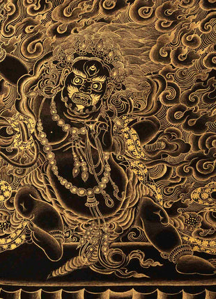 Vajrapani Thangka | Religious Buddhist Artwork