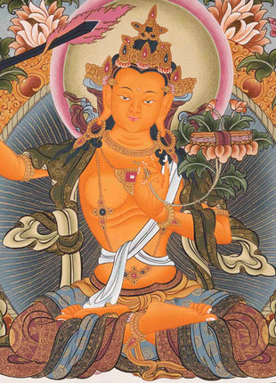Traditional Manjushri Thangka | Traditional Painting