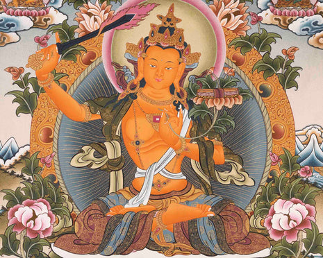 Traditional Manjushri Thangka | Traditional Painting