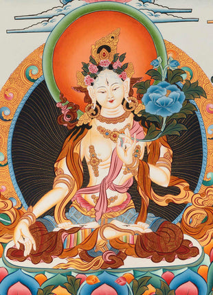 White Tara Thanka | Religious Gift Idea