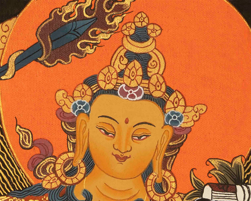 Manjushri Tibetan Thangka  |  Tibetan Thangka Art