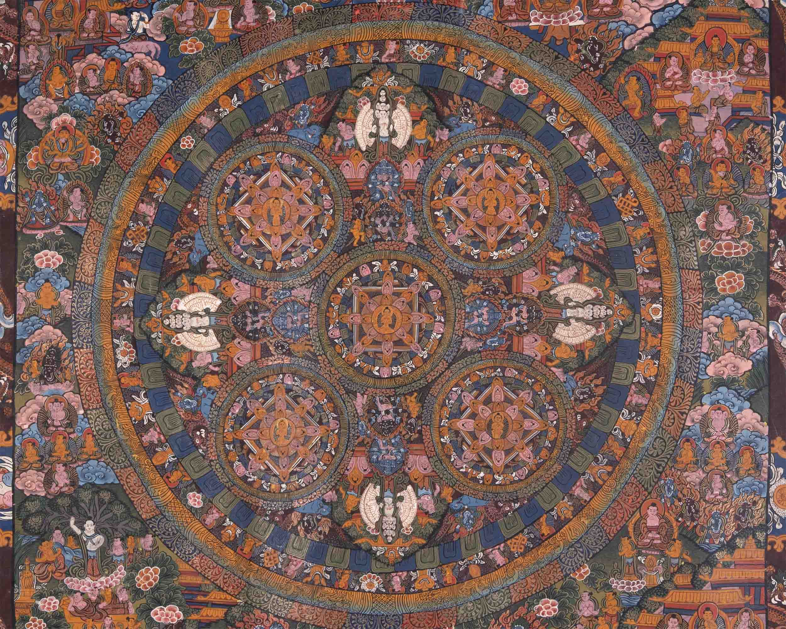 Vintage Buddha Mandala | Wall Hanging