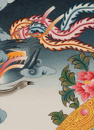 Chenresig Bodhisattva Thangka | Original Hand Painted Arya Bodhisattva Art