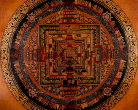 Tibetan Kalachakra Mandala | Traditional Thangka | Wall Decors