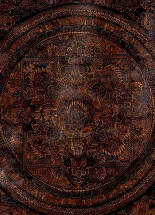 Oil Varnished Heruka Mandala | Wall Hanging Canvas Art