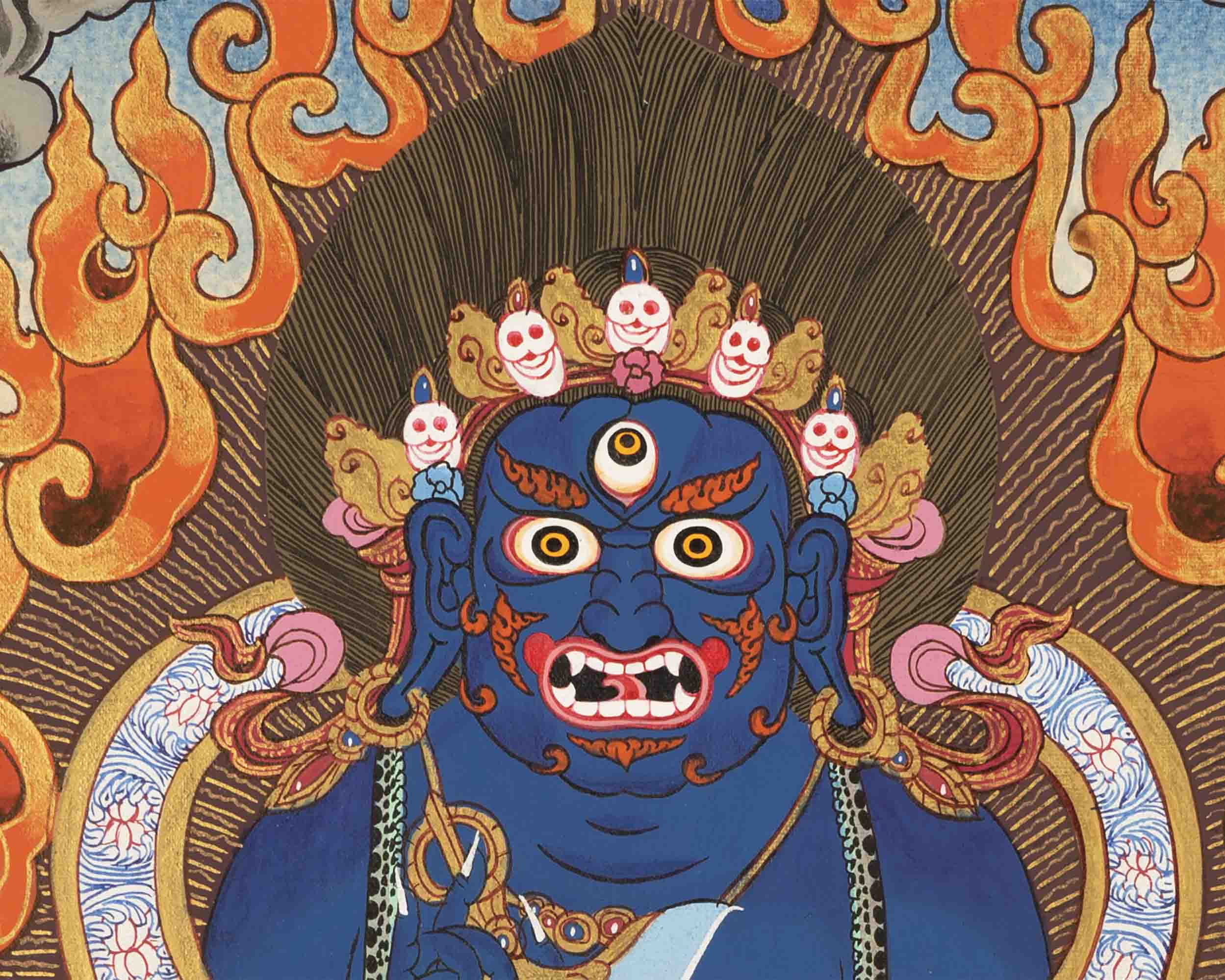 Vajra Panjarnatha Sakya Mahakala | Dharmapala | Religious Wall Decor