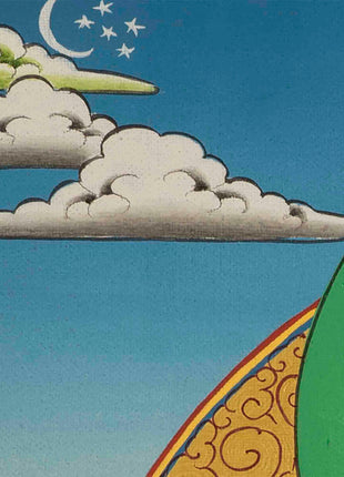 Dzambala Kubera Thangka | Traditional Buddhist Art | Wall Decors