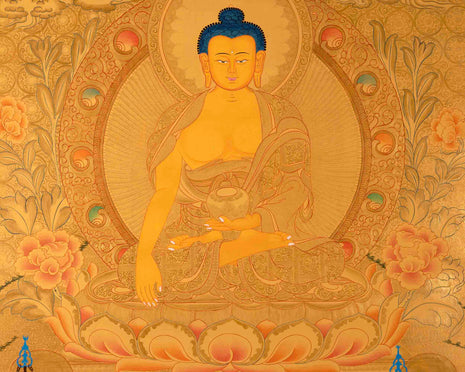 Tibetan Shakaymauni Thangka | Tibetan Buddha Artwork