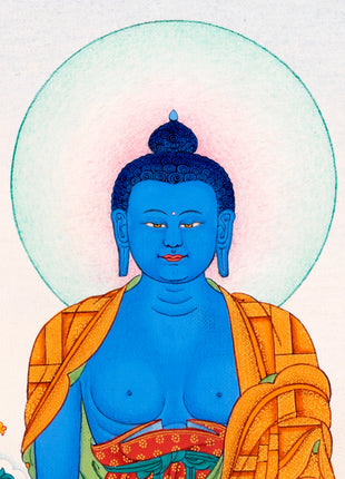 The Medicine Buddha | Tibetan Thangka Painting